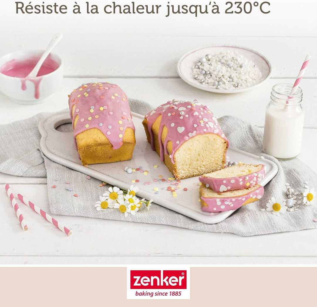 Zenker 9916650 2er Set Kuchenformen 20 cm und 16 cm, Kuchenform, rechteckige Kuchenform, rechteckig,