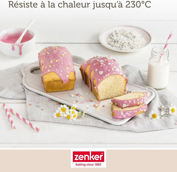 Zenker 9916650 2er Set Kuchenformen 20 cm und 16 cm, Kuchenform, rechteckige Kuchenform, rechteckig,