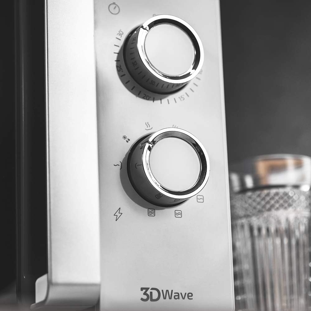 Cecotec Mikrowelle mit Grill ProClean 4110. 700W Leistung, Grill mit 800 W, Fassungsvermögen 23 l, R