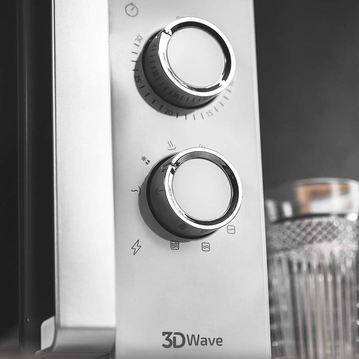 Cecotec Mikrowelle mit Grill ProClean 4110. 700W Leistung, Grill mit 800 W, Fassungsvermögen 23 l, R