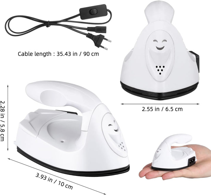 ULTECHNOVO Mini Bügeleisen für Bügelperlen Tragbares Reisebügeleisen Klein Handbügeleisen 180°C Kons