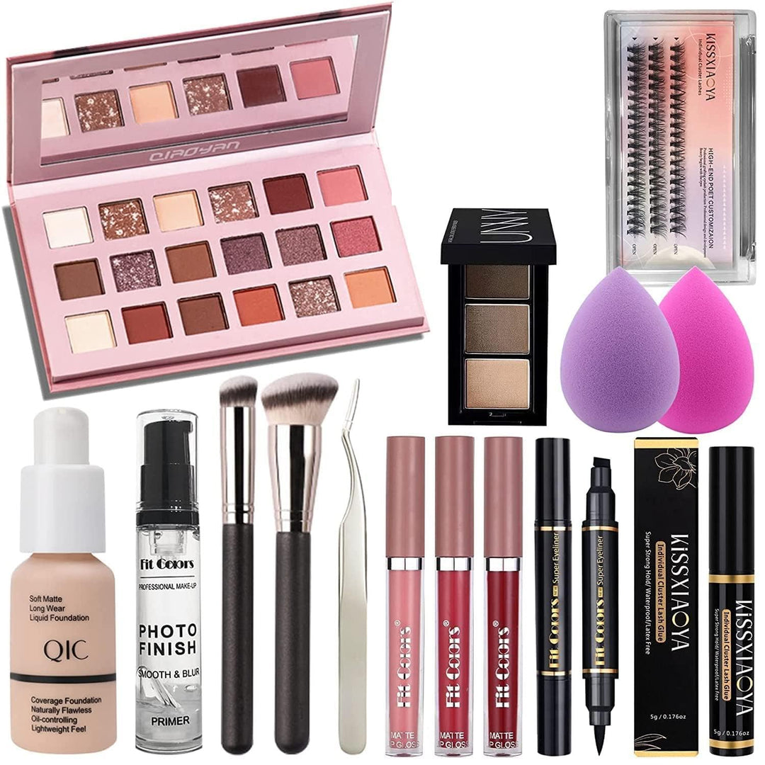Professionelles All-in-One Makeup Set, Fenshine Kosmetik Make Up Starter Kit mit Aufbewahrungstasche