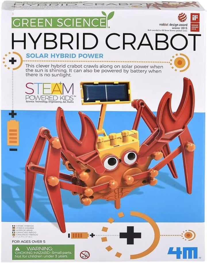 4M - Hybrid Krabbe | Green Science | Entdecke Solarenergie & Batterietechnologie | Bewegung mit Sonn