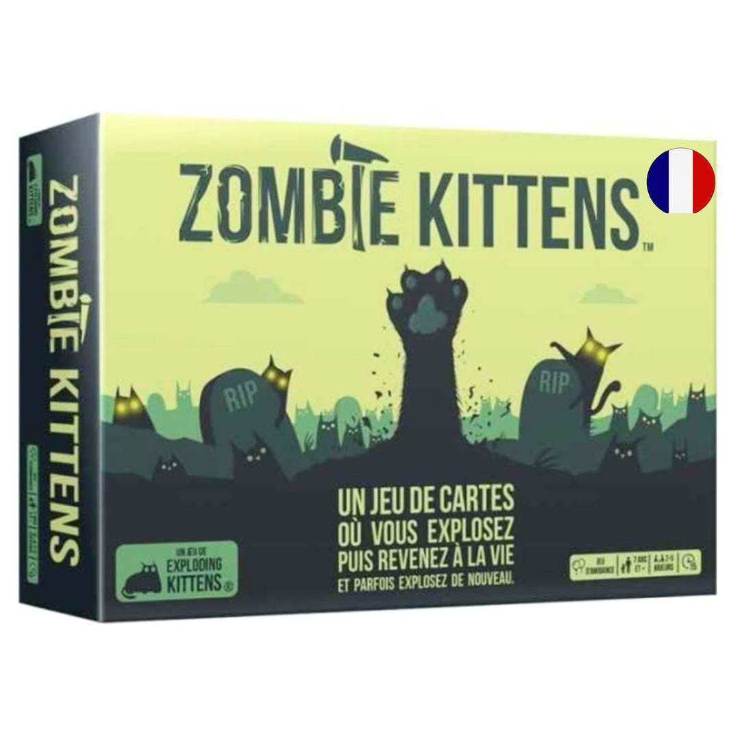 Zombie Kittens – Gesellschaftsspiel – für 2 bis 5 Spieler – 7 Jahre und älter – Spiel auf Französisc