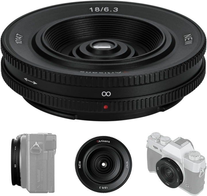 7artisans 18 mm F6.3 Ⅱ APS-C Ultra-Weitwinkel-Objektiv für Fujifilm FX-Mount Kameras