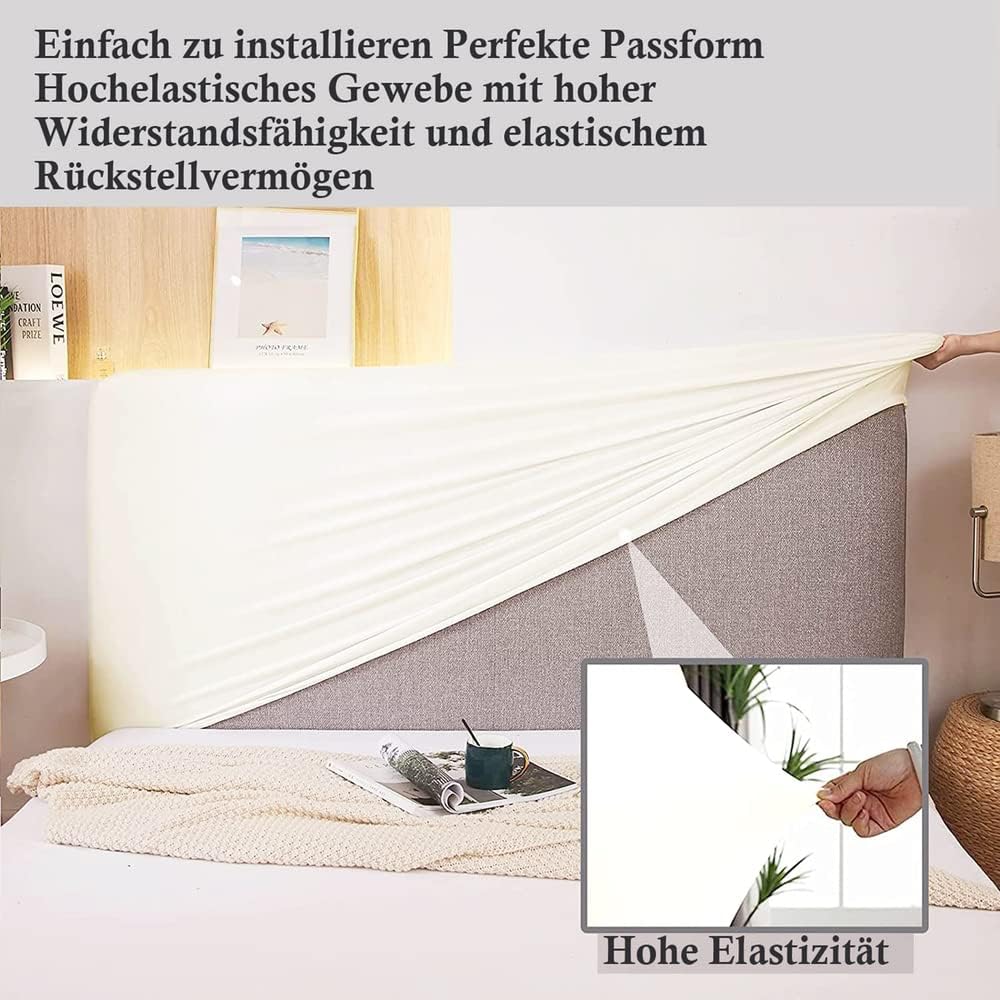 WSGJHB Bettkopfteilabdeckung, staubdichtes Stretch Bett Kopfteilabdeckung, Rückenschutz, All-Inclusi