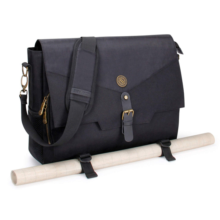 ENHANCE Player's Essentials DND-Tasche - Umhängetasche aus Drachenhaut für 2–4 Bücher, Ordner, Würfe
