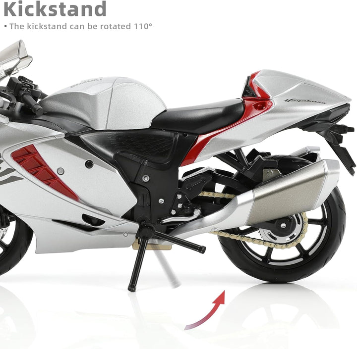 Motorrad Spielzeug für Kinder 1:12, Legierung Mini Motorcycle Modell Kompatibel für Suzuki Hayabusa