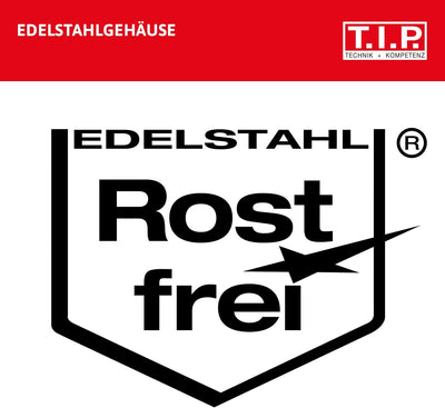 T.I.P. Hauswasserwerk Edelstahl (4.350 l/h Fördermenge, 45 m Förderhöhe, 4,5 bar Druck, 1.000 W, Ins