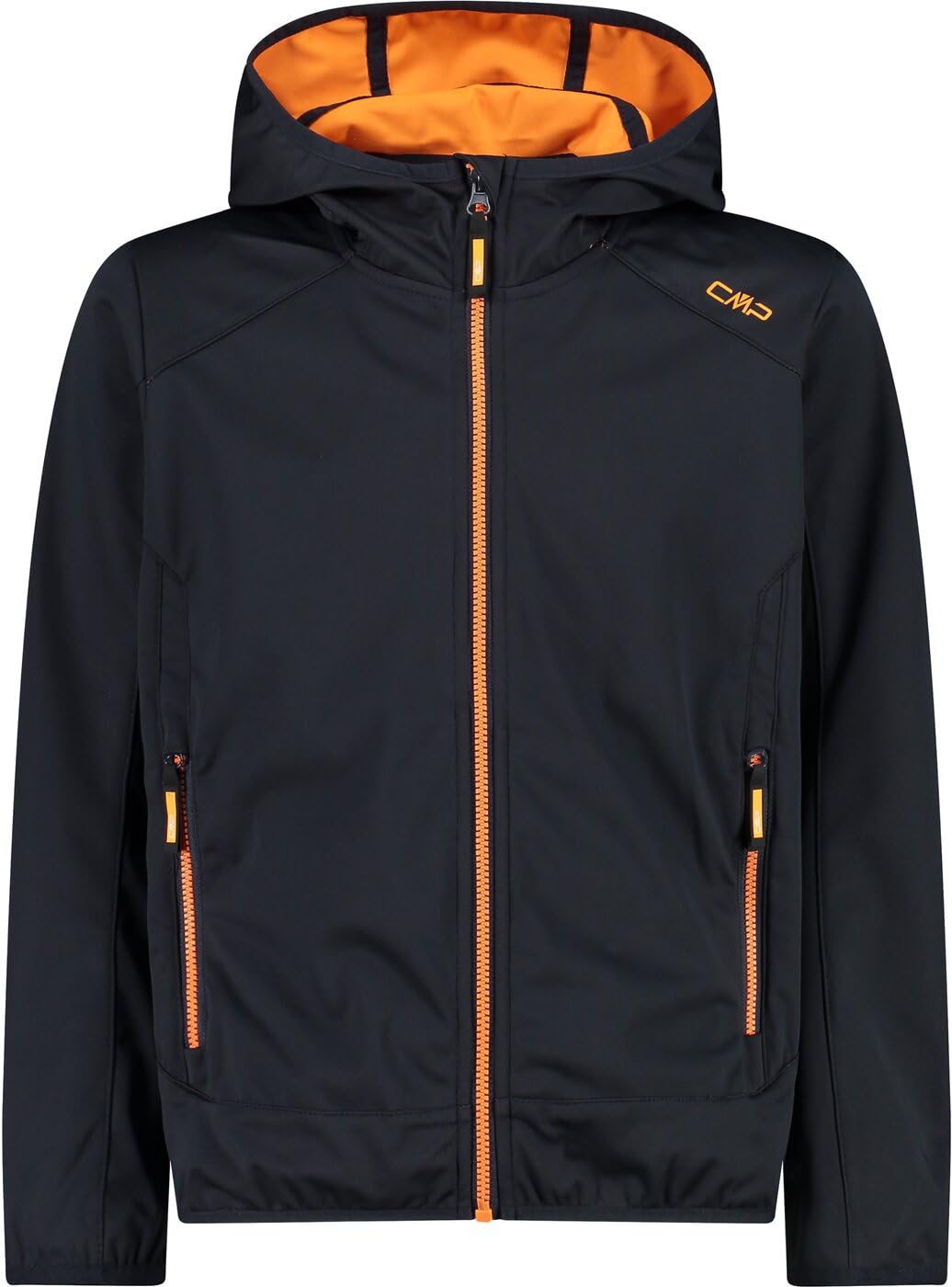 CMP - Leichte Softshelljacke für Kinder, Anthrazit-Flamme, 92