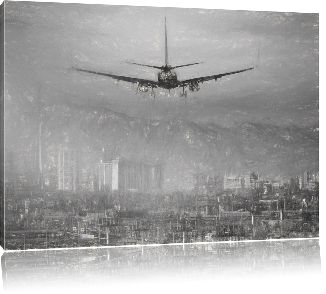 Pixxprint Urlaubsreise nach Las Vegas Kunst als Leinwandbild/Grösse: 100x70 cm/Wandbild/Kunstdruck/f