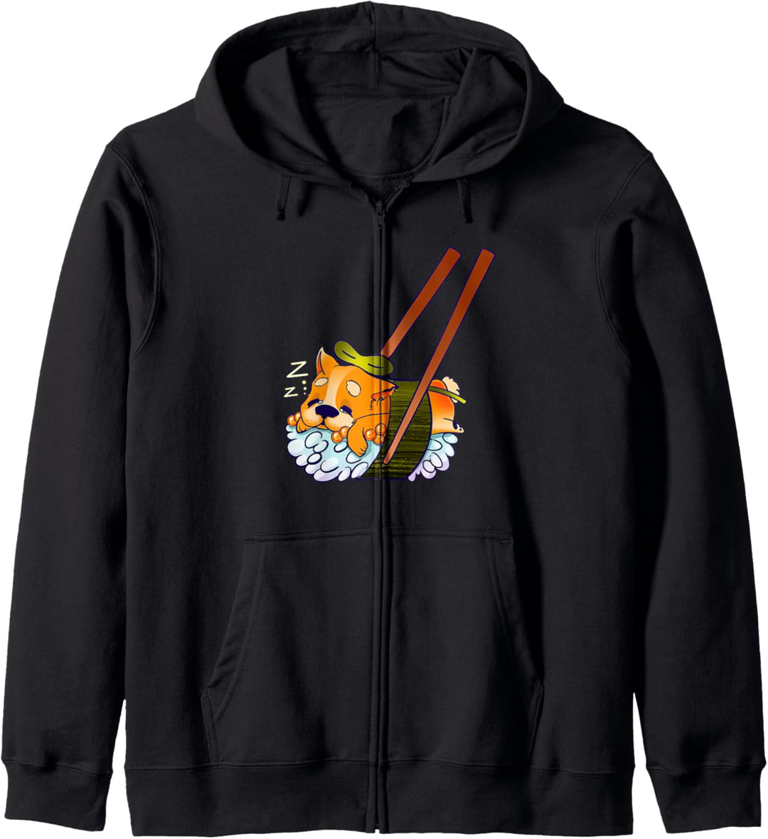 Lustiger Hunde Welpe im Sushi, Mädchen, Kinder, Kawaii Kult Kapuzenjacke