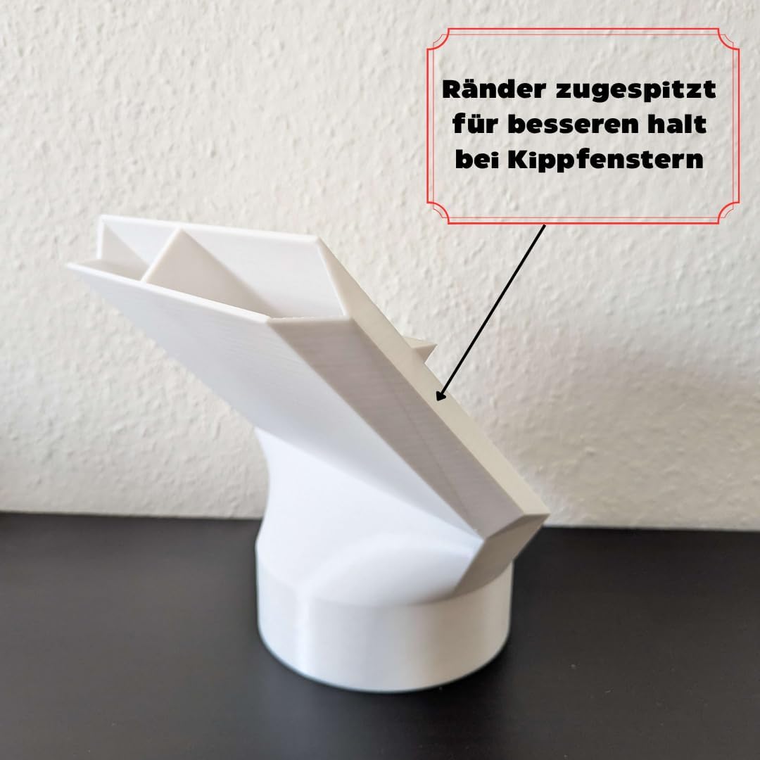 Klimaanlagen-Schlauch-Adapter für Dachfenster und Kippfenster – 14,5 cm Durchmesser, mit Universal-G