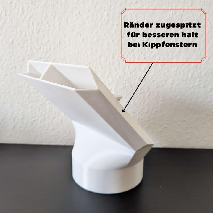 Klimaanlagen-Schlauch-Adapter für Dachfenster und Kippfenster – 14,5 cm Durchmesser, mit Universal-G