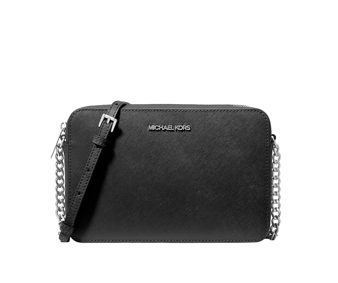 Michael Kors Damen Jetset Lg Ew Crossbody Handtasche Schwarz, Schwarz