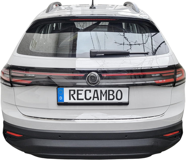 RECAMBO Ladekantenschutz Edelstahl kompatibel für VW Taigo | Typ CS | BJ ab 2021 - matt gebürstet mi