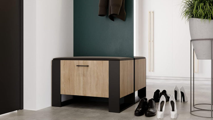 MRBLS Schuhschrank mit Sitzbank - Modernes Design & Robuste Qualität – Schuhregal Geschlossen Schuhb