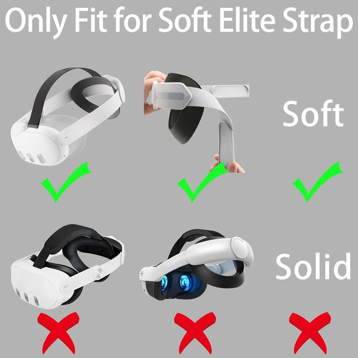 Aenllosi Hart Hülle Tasche für Meta 2/Oculus 2/PICO 4 VR Headset and Elite Strap (Nur Tasche) (Grau