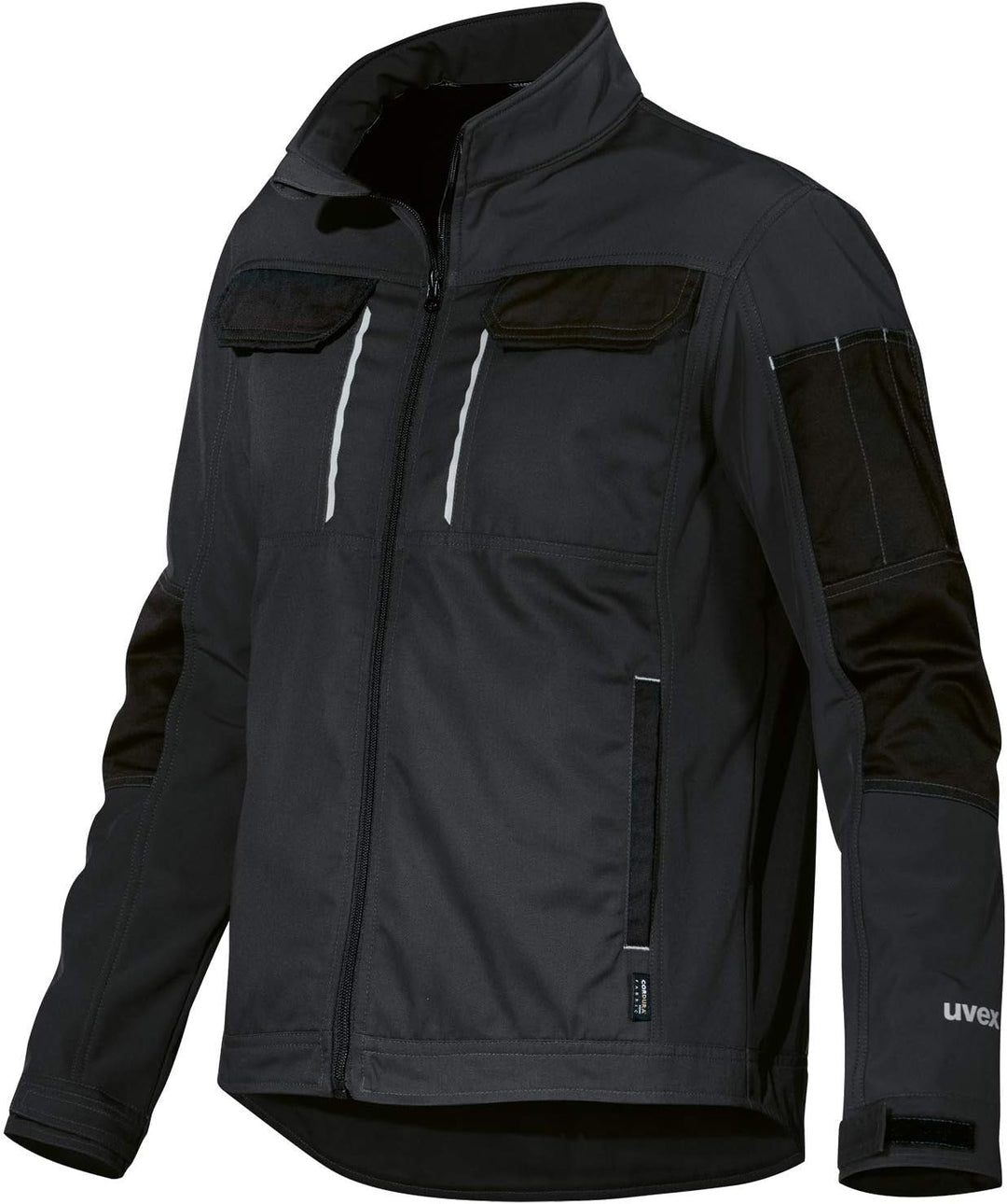 Uvex Tune-up Softshell-Arbeitsjacke für Herren - atmungsaktiv & wasserabweisend S Schwarz, S Schwarz