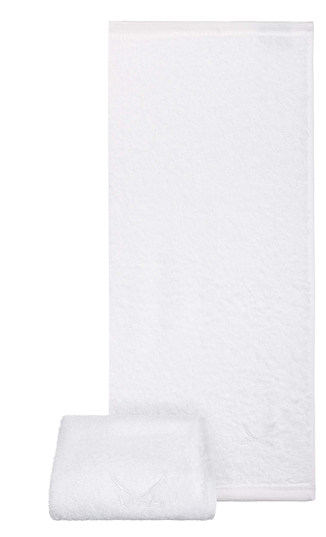 Sansibar Badetuch mit gesticktem Säbel Logo Strandtuch Saunatuch 100% Baumwolle 90x180 cm 2er Set, W