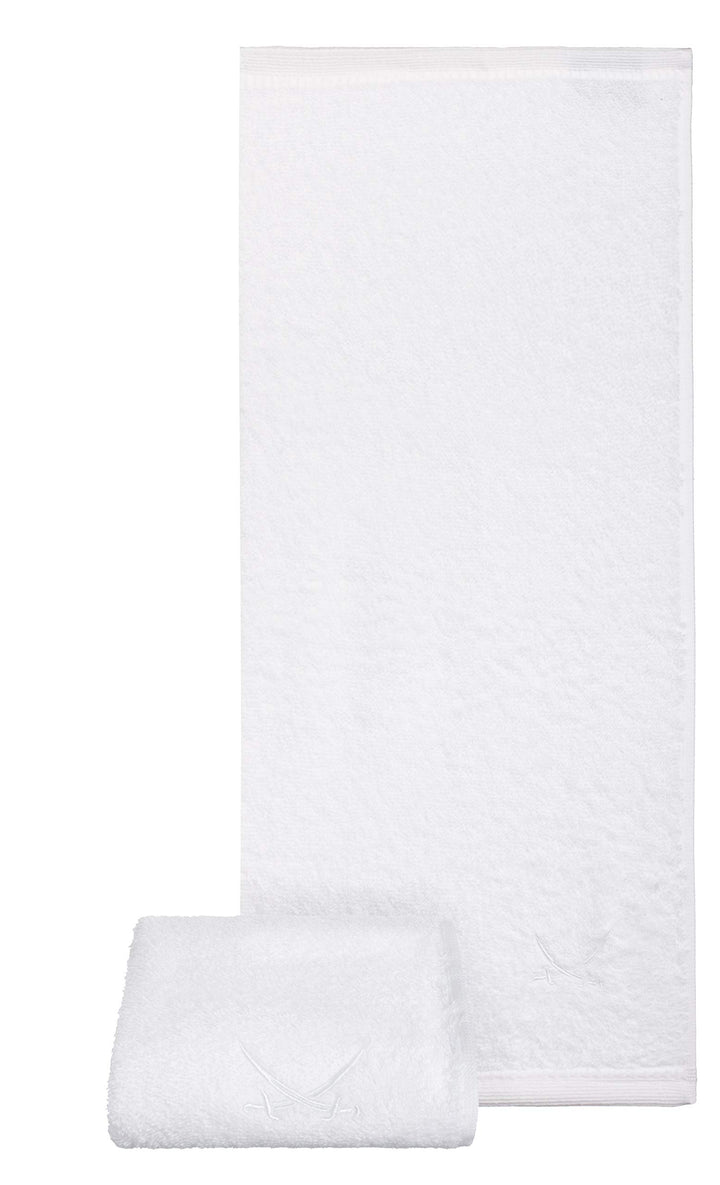Sansibar Badetuch mit gesticktem Säbel Logo Strandtuch Saunatuch 100% Baumwolle 90x180 cm 2er Set, W