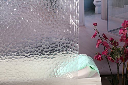 Adwaita Clear Shower Curtain Liner Heavy Duty Eva Plastic Mehldew Fre New 3D Water Cube Clear Shower