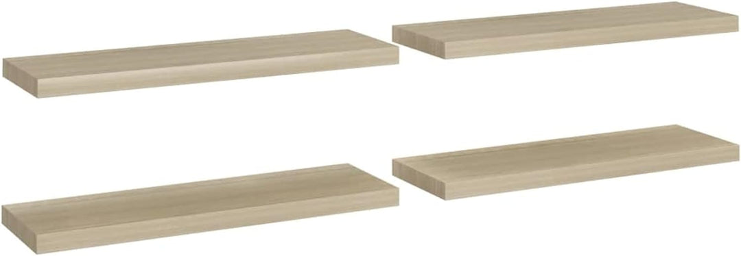 Gecheer 4 STK. Wandregal Bücherregal Wandboard Schweberegal Hängeregal Dekoregal Freischwebend Regal