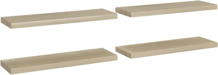 Gecheer 4 STK. Wandregal Bücherregal Wandboard Schweberegal Hängeregal Dekoregal Freischwebend Regal