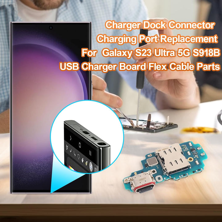 Ladebuchse für Samsung Galaxy S23 Ultra 5G S918B Dock Connector Port Charger LadePort Mikrofon Audio
