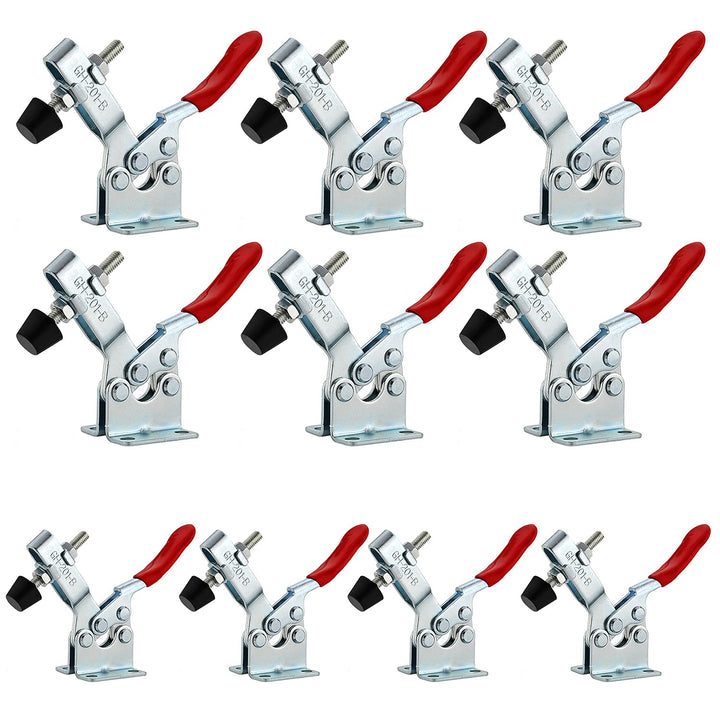 EXLECO Schnellspanner GH-201-B 10 Stück Metall Horizontal Toggle Clamp Handwerkszeug 100KG 127lbs Ve