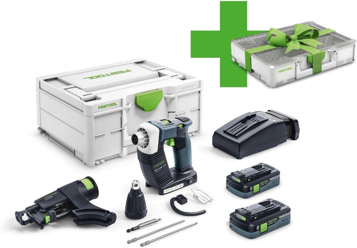 Festool Akku-Bauschrauber DWC 18-4500 I-Plus Organizer Edition DURADRIVE (mit Akkupacks, Schnelllade