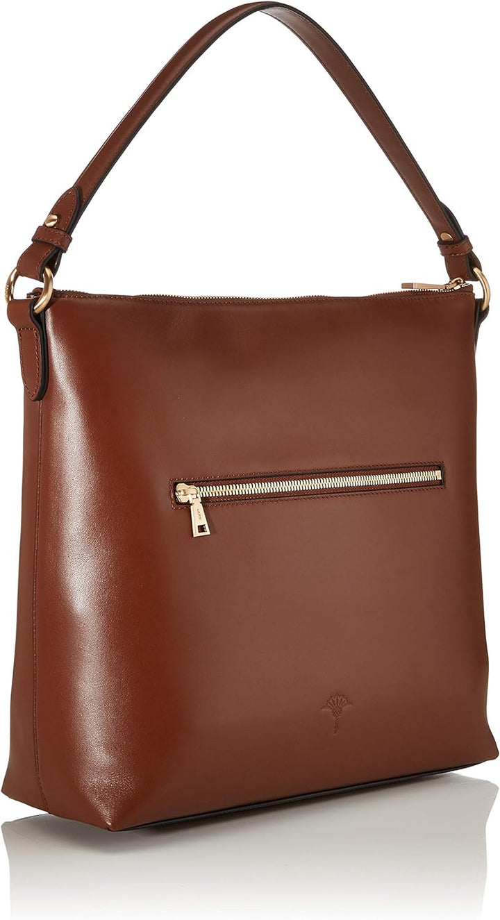 Joop! Nausica Estia Hobo Mvz Schultertasche Braun (Cappuccino), Braun (Cappuccino)