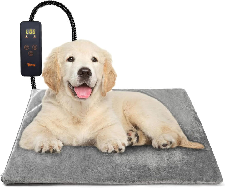 Toozey Katzen & Hund Heizmatte Innen 60 * 45cm, Timing & Temperatur Einstellbar Sicher Elektrisch Ha
