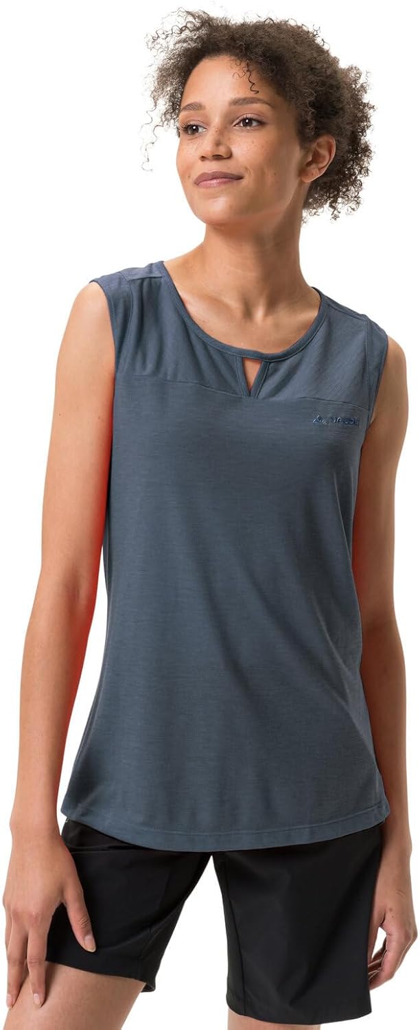 VAUDE Damen Women's Skomer Hiking Top Top 34 Dark Sea, 34 Dark Sea