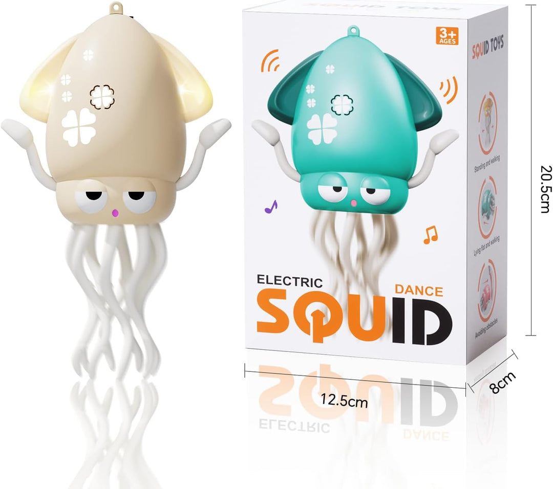 KJIXYUNG Tanzender & krabbelnder Oktopus mit LED Lichtern und Musik - Automatisch schwingendes musik