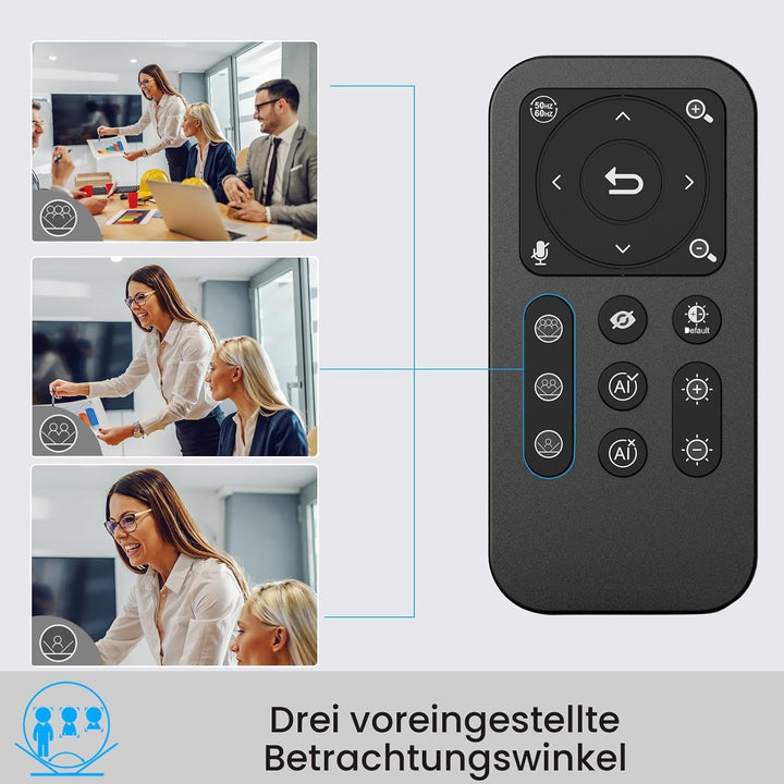 Angetube 4K-Streaming-Webcam mit KI-Tracking, HDR, Dual-AI-Mikrofone mit Geräuschunterdrückung, spez