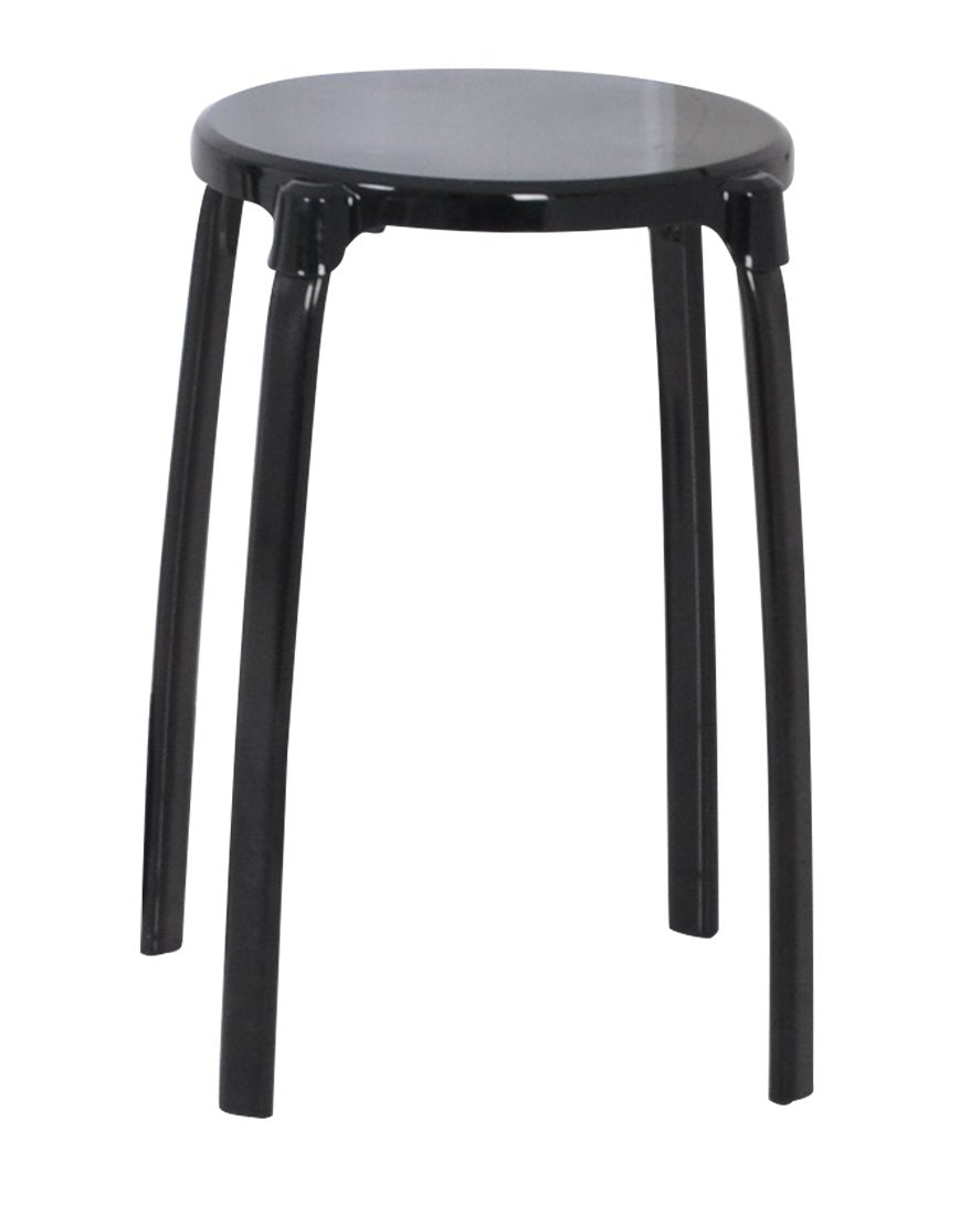 RIDDER Assistent A1050110 Bad-Hocker rund, Rundhocker, Hocker, Eco, schwarz, Schwarz