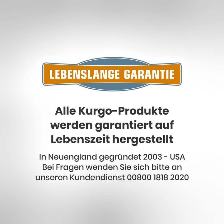 Kurgo RSG Stub Hundeleine, Mit reflektierendem Streifen für bessere Sichtbarkeit, Einstellbare Länge