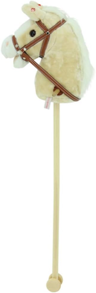 Sweety Toys 10530 Steckenpferd Hobby Horse Champagne mit Funktion Gewieher und Galoppgeräusch