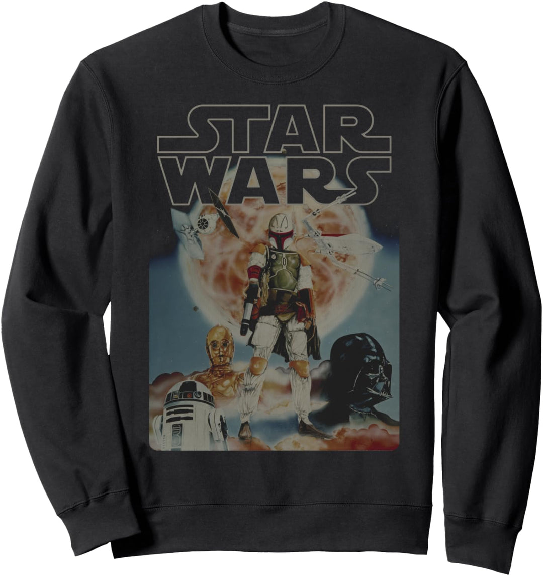 Star Wars Group Shot Boba Fett Standing Portrait Sweatshirt