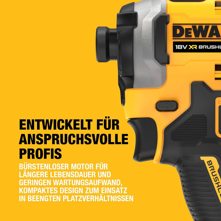 Dewalt 18V XR Akku-Schlagschrauber DCF850N (¼“ Zoll Innensechskant-Aufnahme mit Selbstverriegelung,