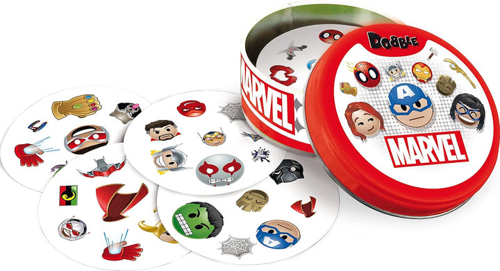 Dobble Breizh – Asmodee – Gesellschaftsspiel – Kartenspiel – Schnelligkeit und Beobachtung Marvel Em