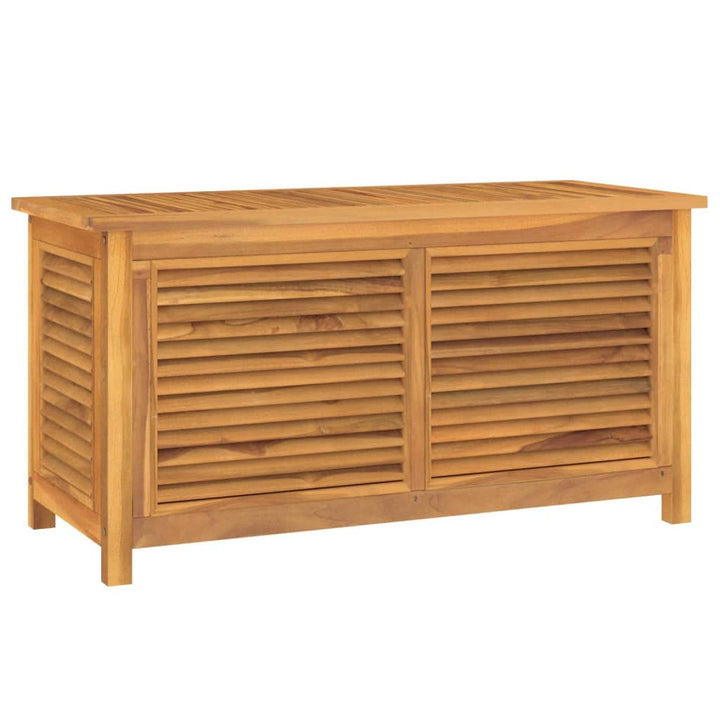 vidaXL Gartenbox mit Beutel 114x50x58 cm Massivholz Teak 114 x 50 x 58 cm, 114 x 50 x 58 cm