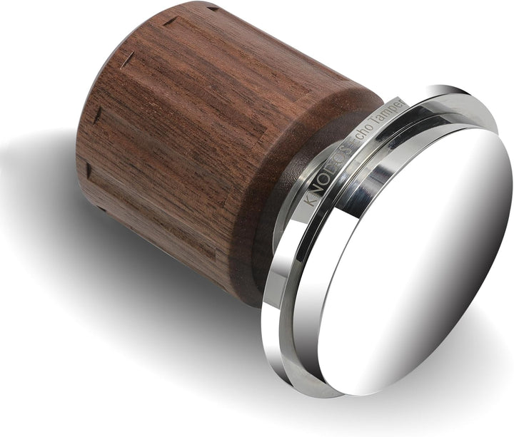 Echo Espresso Tamper 58mm Walnuss – Kalibriert, Druckregulierend & Self Leveling, Klick-Feedback, 30