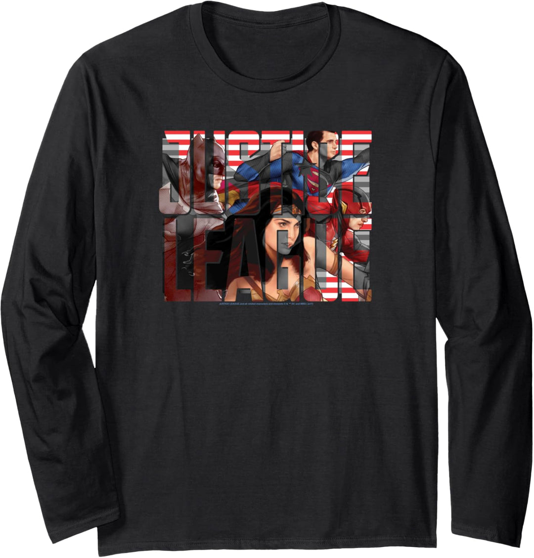 Justice League Movie Rally Langarmshirt