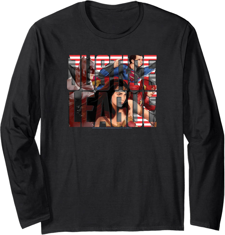 Justice League Movie Rally Langarmshirt