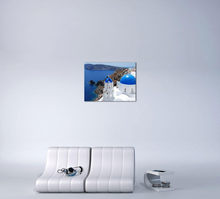 Bilderdepot24 Bild auf Leinwand | Santorini - Griechenland II in 60x50 cm als Wandbild | Wand-deko D