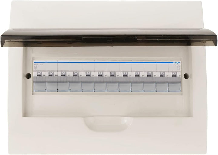 BeMatik - Elektrische Verteilerkasten SPN 12M IP40 Kunststoffoberfläche ABS