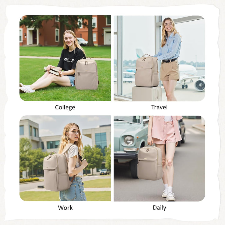 GOLF SUPAGS Laptop Rucksack Damen für 15,6 Zoll Arbeitsrucksack Anti Diebstahl Casual Daypack für Ar
