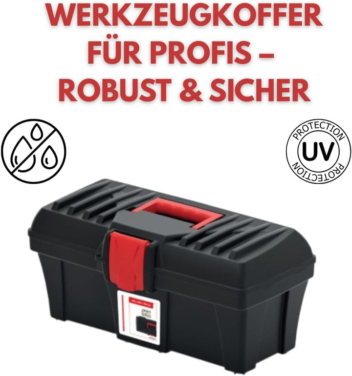 Werkzeugkoffer leer – 40.0x20.0x18.6cm Robuste Werkzeugbox/Werkstattkiste – Wasserdicht &amp; Staubdicht